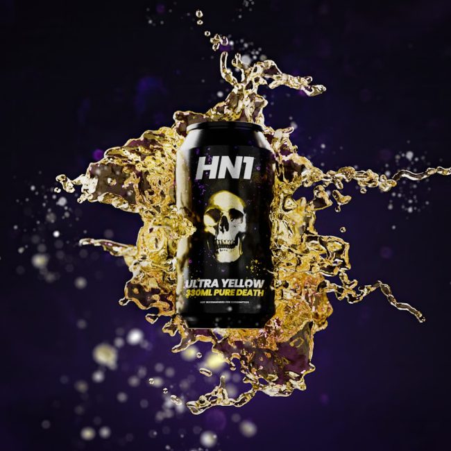 A cell phone with a picture of a skull on it